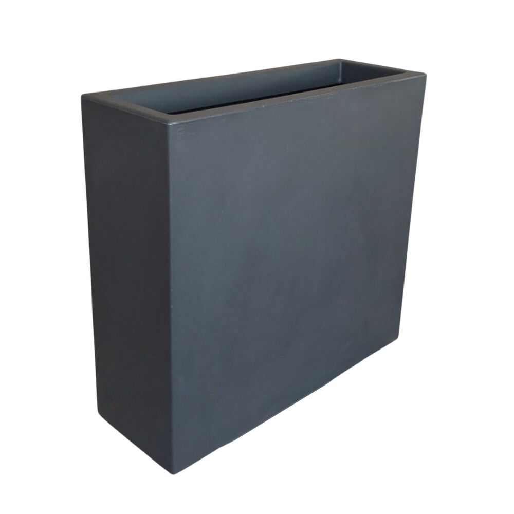 CASSETTA FIORIERA ALTA 65CM ANTRACITE "FENICE"