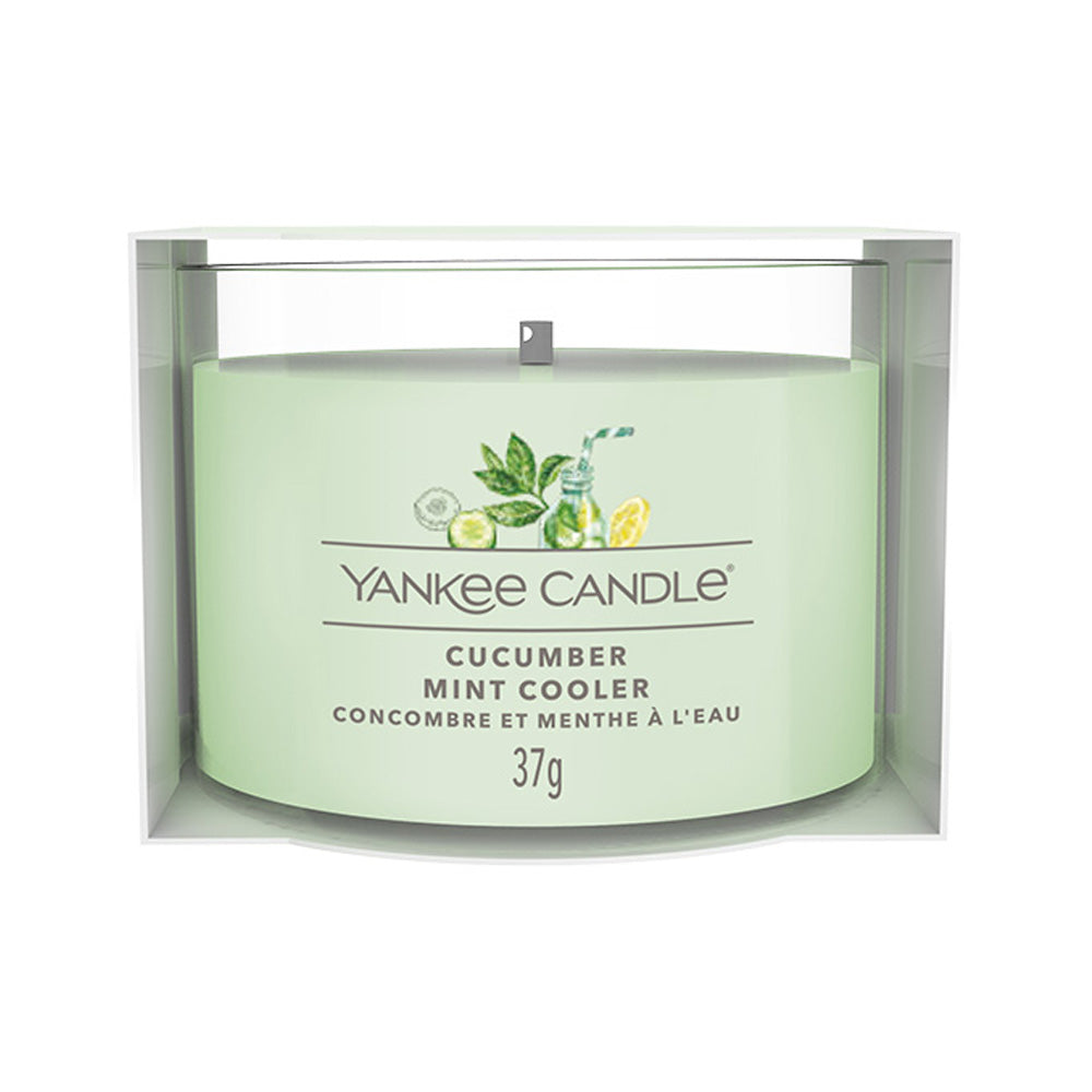 CANDELA PROFUMATA VOTIVE IN VETRO CUCUMBER MINT COOLER