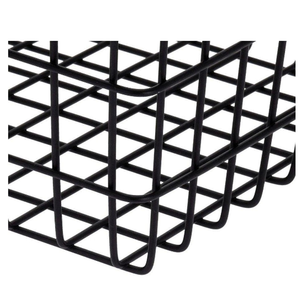 CESTINO IN METALLO NERO 29X13CM
