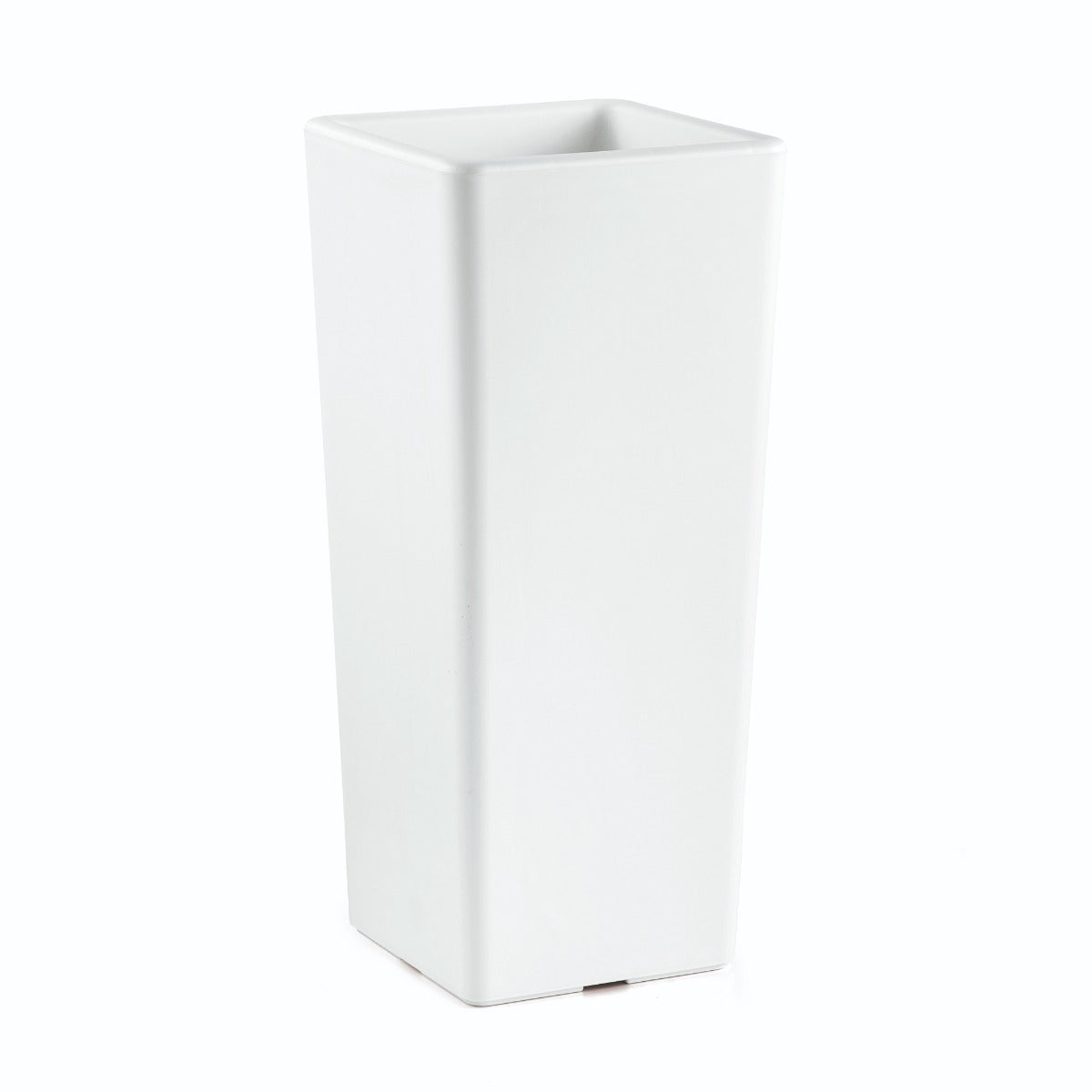 VASO CACHE-POT CLOU QUADRATO H.65CM BIANCO