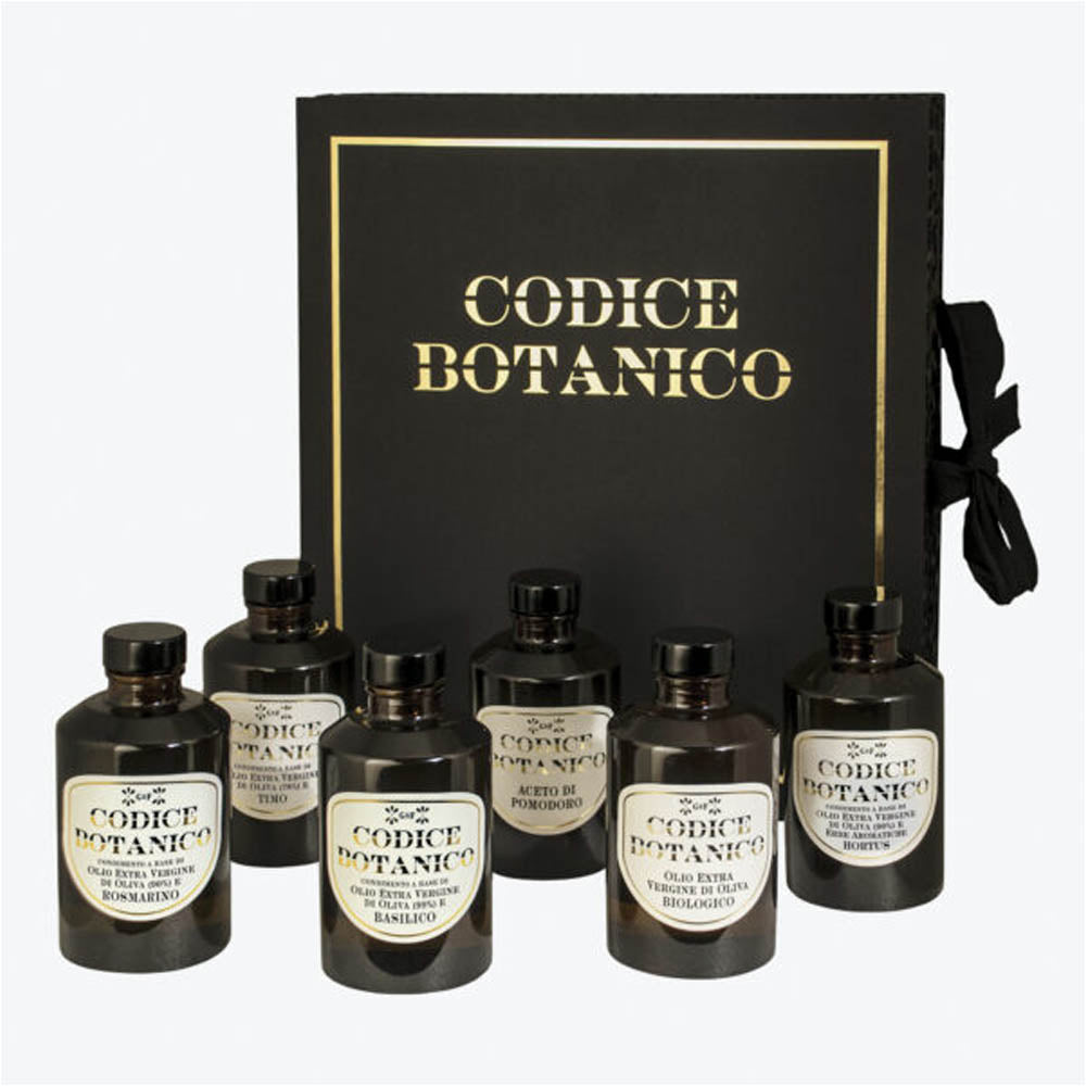 CODICE BOTANICO COLLECTION SCATOLA REGALO CONDIMENTI/OLIO/ACETO MADE IN ITALY