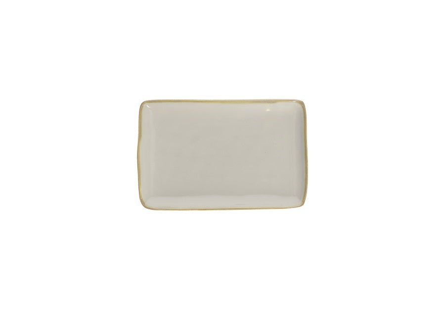 VASSOIO RETTANGOLARE 20X13 CM GRIGIO PERLA CONCERTO