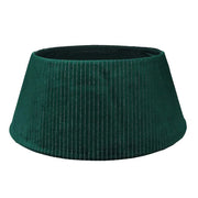 COPRIBASE PER ALBERO DI NATALE IN TESSUTO, Ø56XH25CM, VERDE E ARGENTO