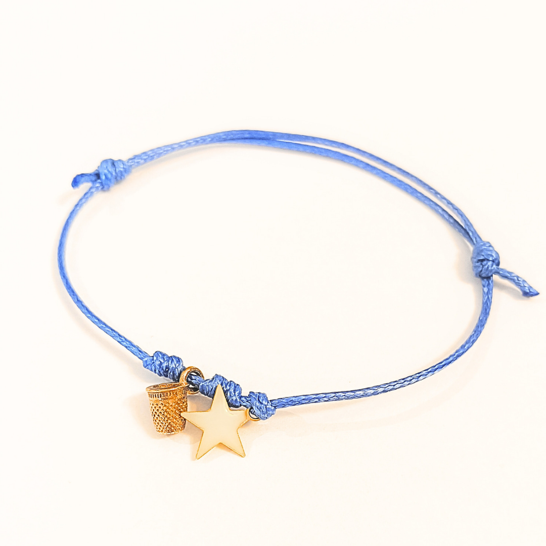 BRACCIALE COTTON STELLA CON DITALE COLORE A SCELTA