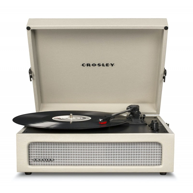 Giradischi a Valigetta 3 Velocità Bluetooth Bianco Sabbia Crosley Voyager Dune - immagine 1