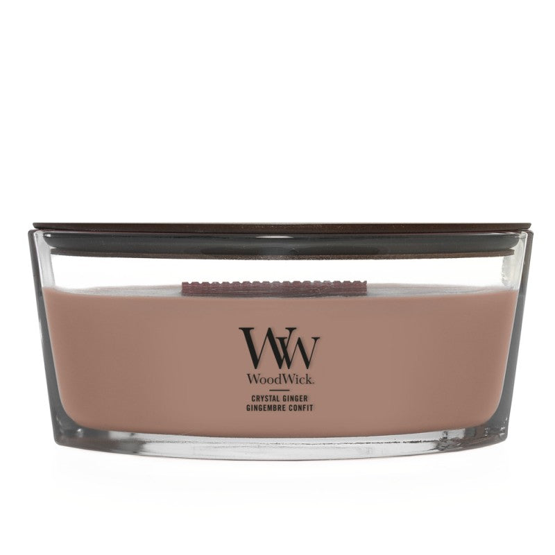 Candela Profumata Ellipse 453g Crystal Ginger WoodWick