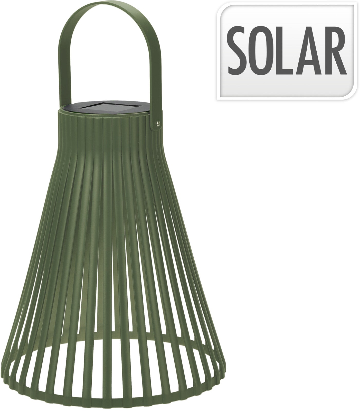 LAMPADA LANTERNA AD ENERGIA SOLARE 23CM VERDE