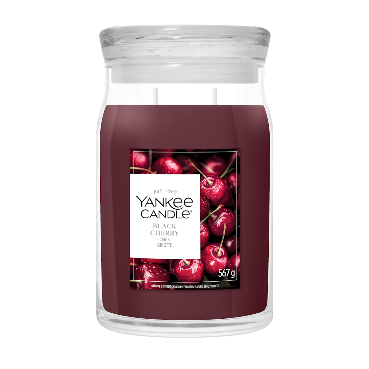 Candela Black Cherry 567g Rosso Yankee Candle