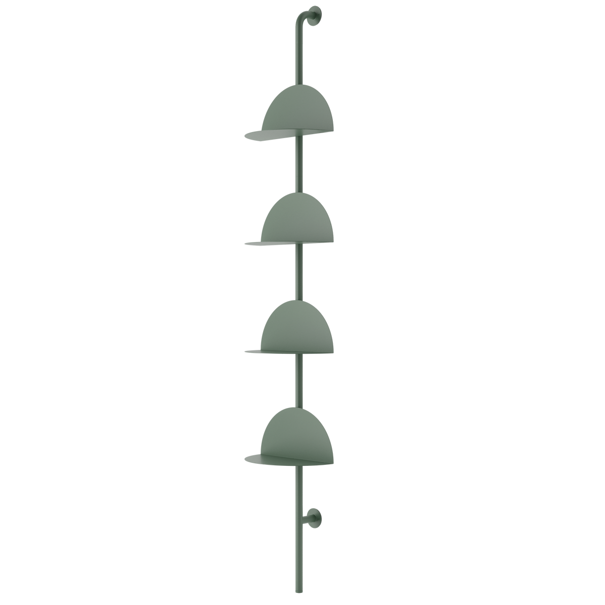 Scaffale Regolabile Solis 35x27x204cm Abete Umbra