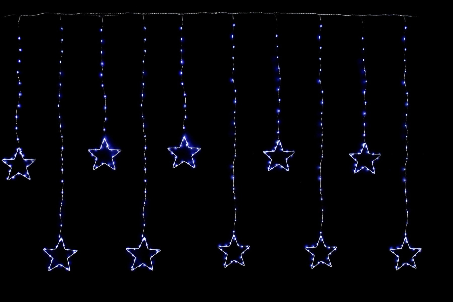 TENDA PIOGGIA DI STELLE 350 NANOLED BIANCO GHIACCIO DA ESTERNO 3.60X1,5 MT