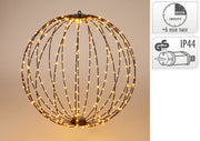 Sfera luminosa 320 LED, 50 cm, luce bianco caldo