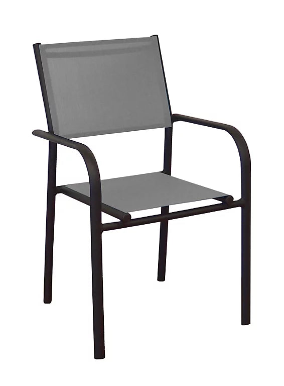 OFFERTA TAVOLO AGRA ALLUNGABILE 150/200/250X90 GRAFITE +4 POLTRONA DUCA GRAFITE/PERLA