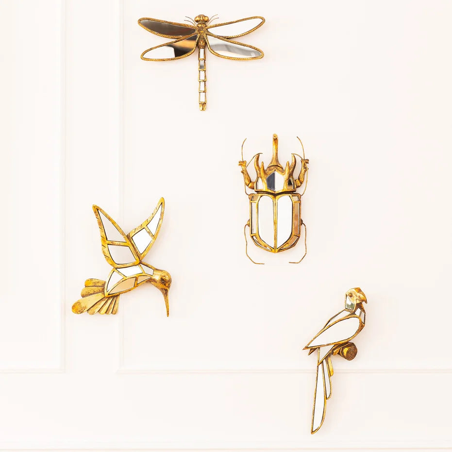 DECORAZIONE DA PARETE BEETLE MIRROR 25X39 CM