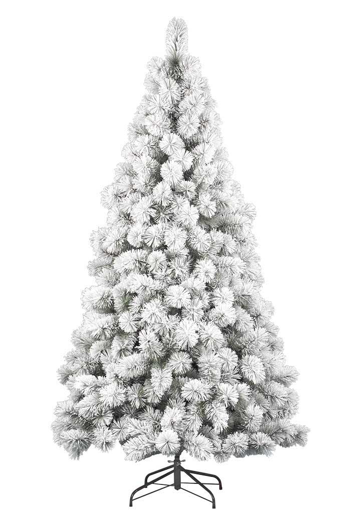 ALBERO DI NATALE DES ALPES 240CM INNEVATO FLOCCATO