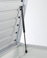 BAULE DA ESTERNO 130CM GRIGIO QUARZO METALLIZZATO