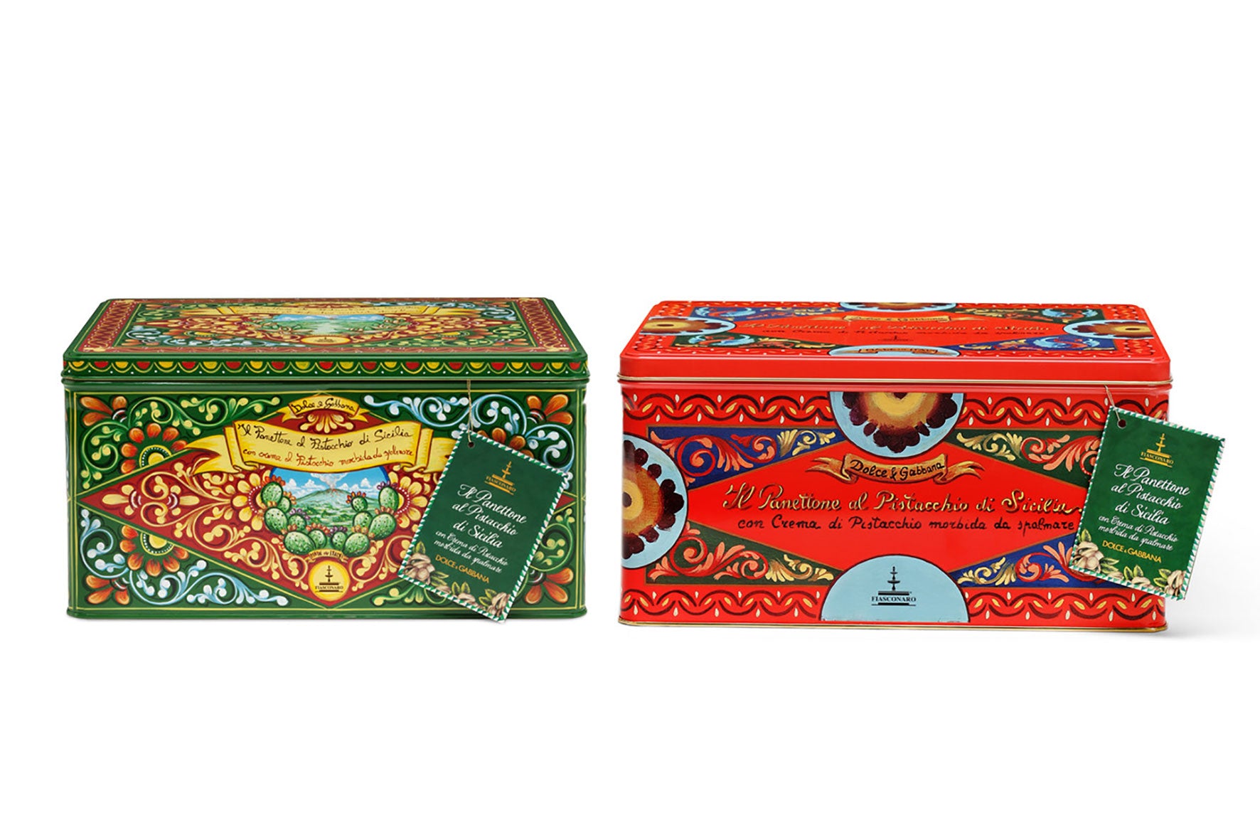 PANETTONE ARTIGIANALE DOLCE&GABBANA AL PISTACCHIO DI SICILIA 600GR