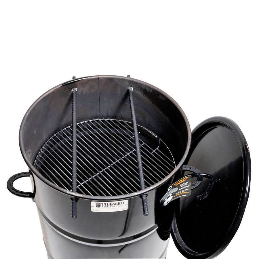 OFFERTA BARBECUE PIT BARREL AFFUMICATORE COOKER A CARBONE + COPERTURA PREMIUM NERA
