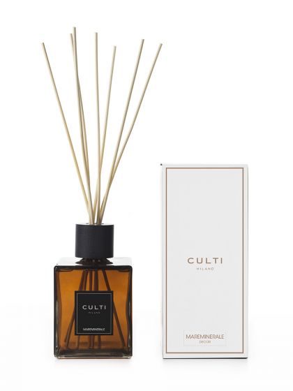 CULTI MILANO - Diffusore di fragranza a bastoncini Mareminerale a midollino, accordo marino, musk minerale 1000ml
