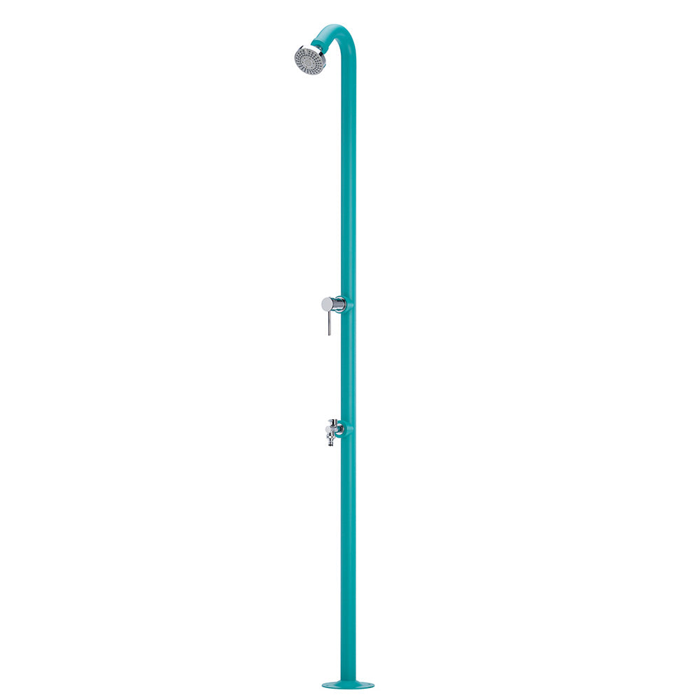 DOCCIA DA GIARDINO CON MISCELATORE ACQUACALDA+ACQUA FREDDA TURCHESE