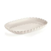 VASSOIO DA PORTATA PICCOLO TIFFANY BIANCO LATTE 32X22,5X3 CM