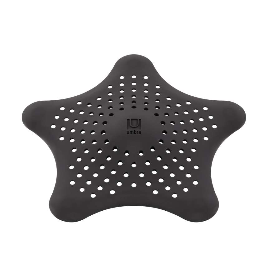 Acchiappa Capelli per Doccia Starfish 16x16 cm Nero Umbra