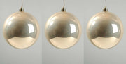 OFFERTA 3 PALLINE DI NATALE 14 CM PERLA