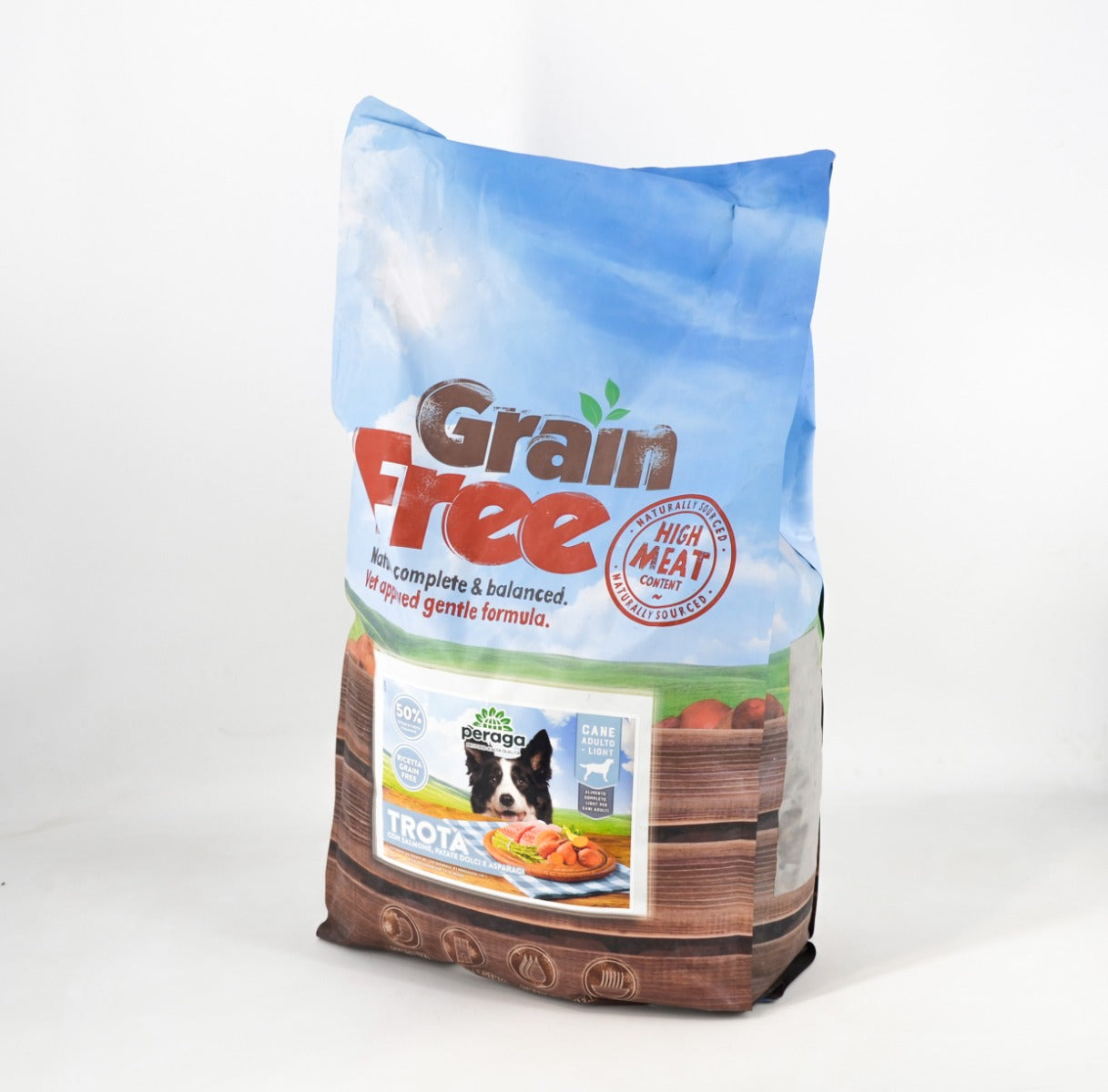 LIGHT - CROCCHETTE PERAGA GRAIN FREE PER CANE ADULTO 2KG TROTA