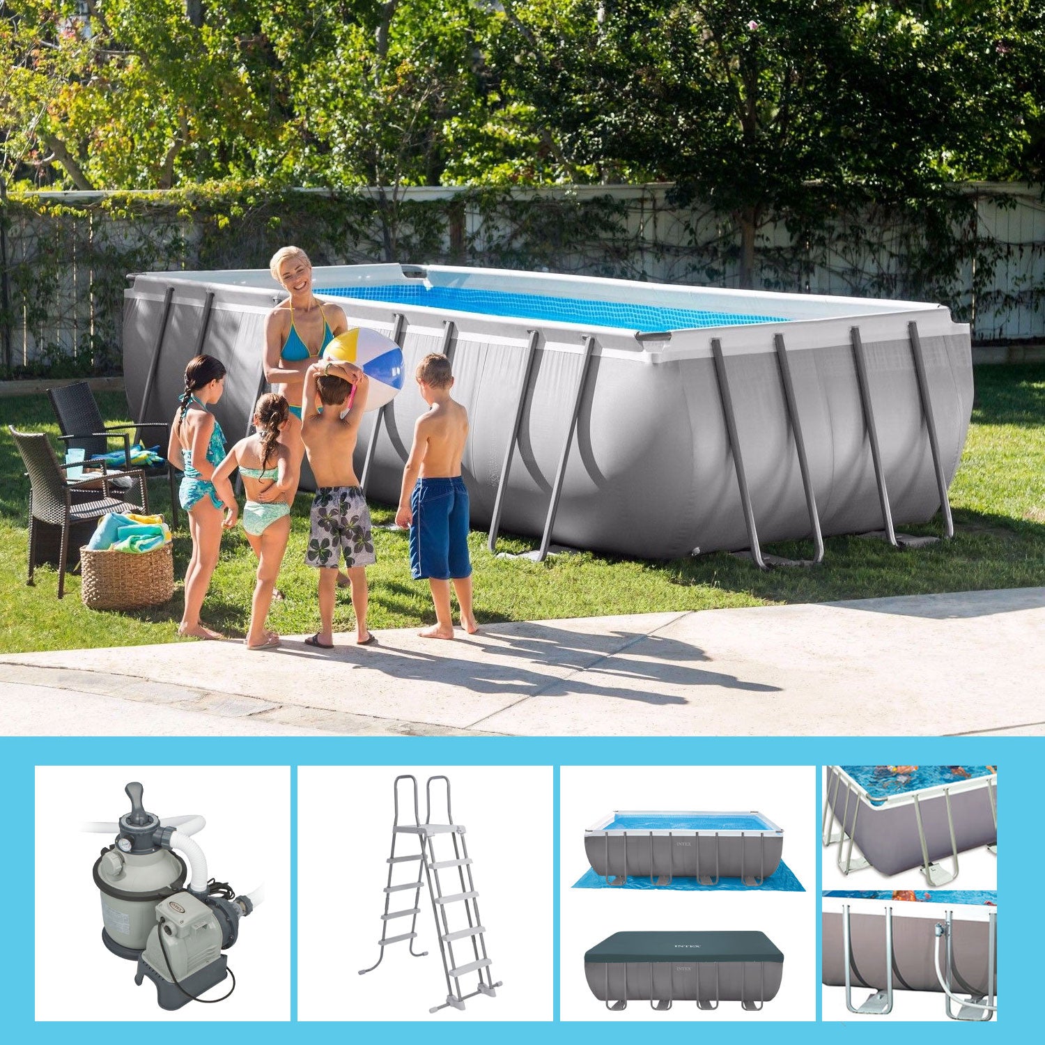 PISCINA ULTRA FRAME 549X274X132 RETTANGOLARE
