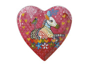 PIATTO A CUORE 15.5CM LOVE HEARTS ZIG ZAG ZEBRAS