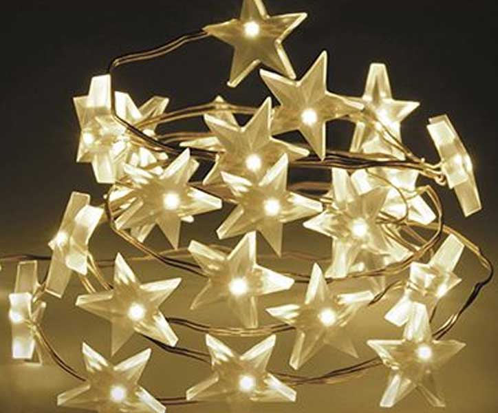 40 MICROLED STELLE BIANCO CALDO