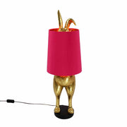 LAMPADA DA TAVOLO CONIGLIO 24X24X74CM ORO/ROSA