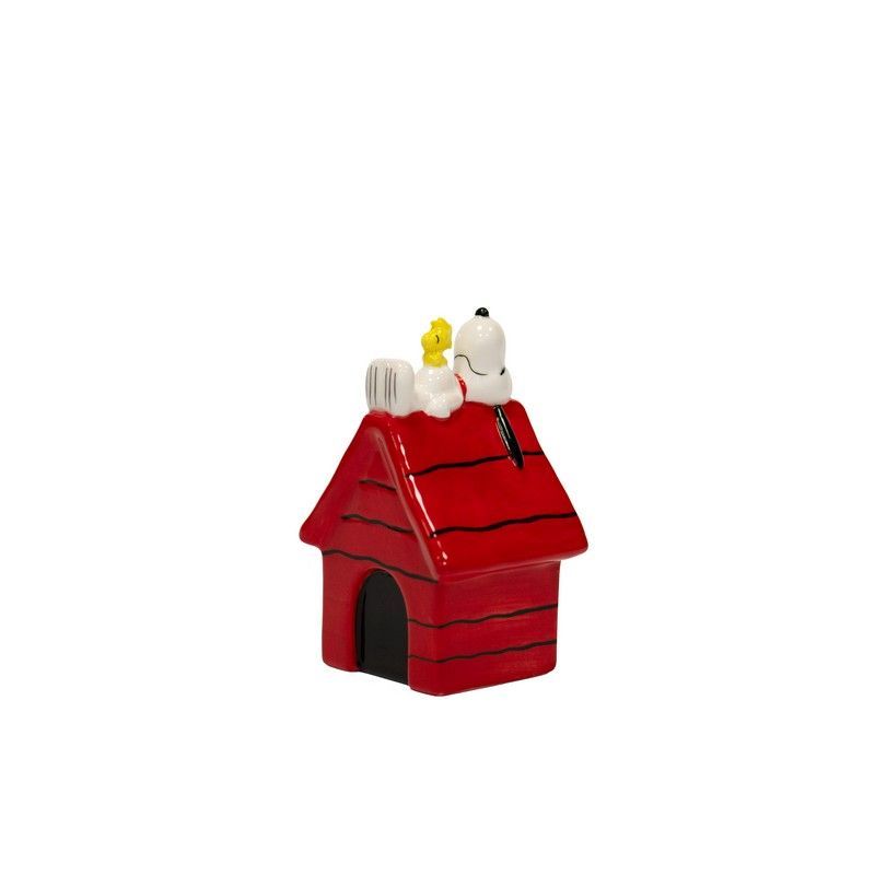 BLOGO Statuetta in Ceramica "Snoopy sulla Cuccia" - 12 cm