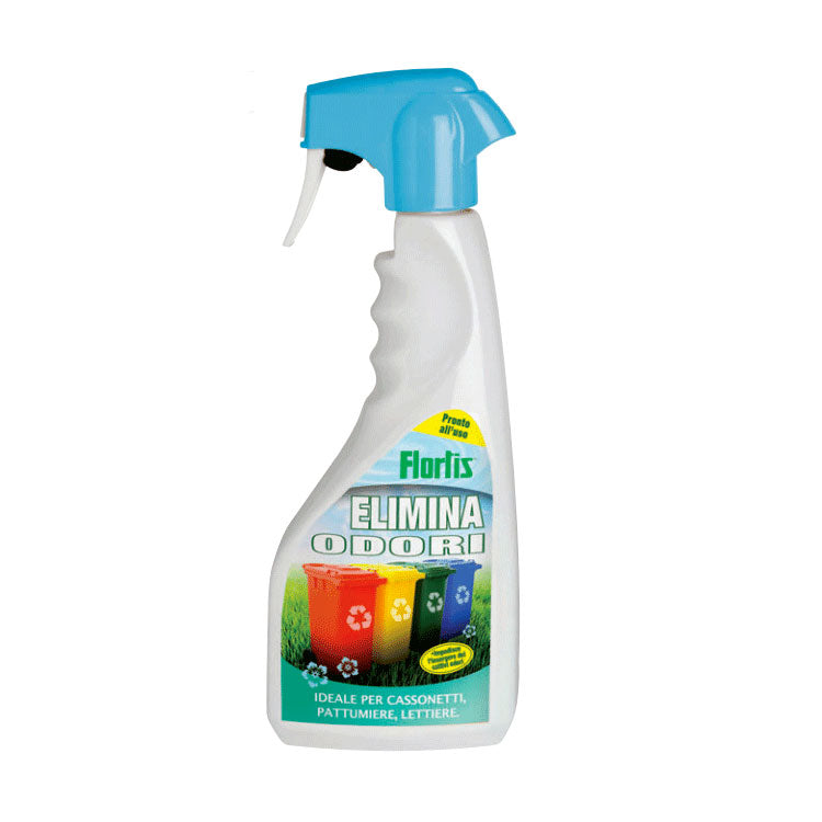 SPRAY ELIMINA ODORI IDEALE PER CASSONETTI PATTUMIERE LETTIERE 500ML