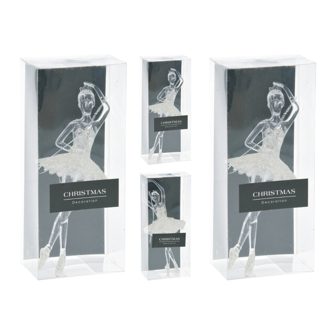 OFFERTA 4 BALLERINE APPENDIBILI TRASPARENTI 17CM MODELLO ASSORTITO