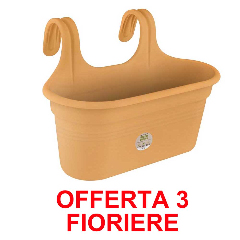 OFFERTA 3 FIORIERA GREEN BASICS EASY HANGER LARGE MILD TERRA