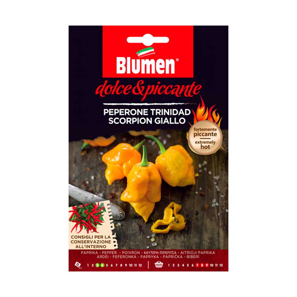 SEMI PEPERONE TRINIDAD SCORPION GIALLO BLUMEN