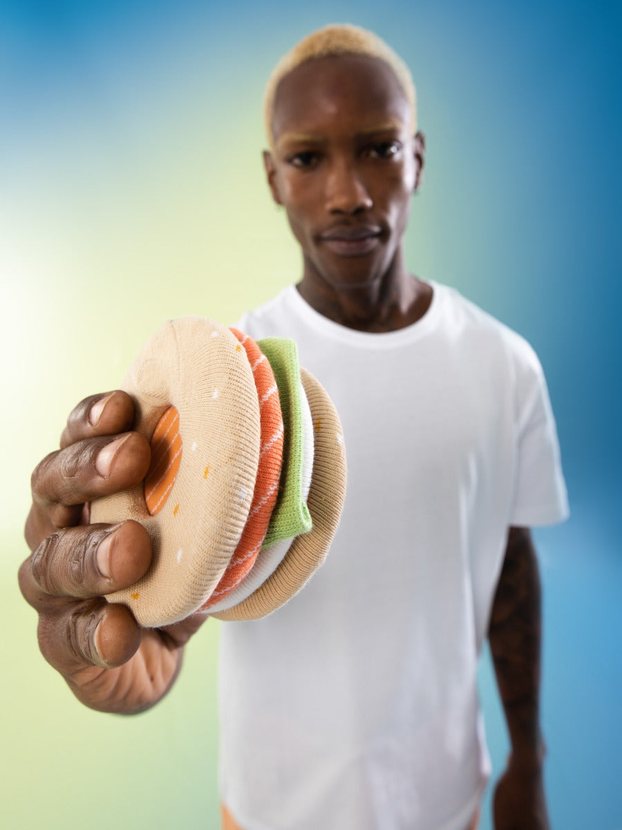 CALZE UNISEX CON BAGEL DI SALMONE EAT MY SOCKS