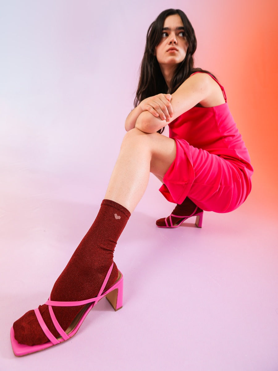 CALZE UNISEX LOVE ME RED EAT MY SOCKS