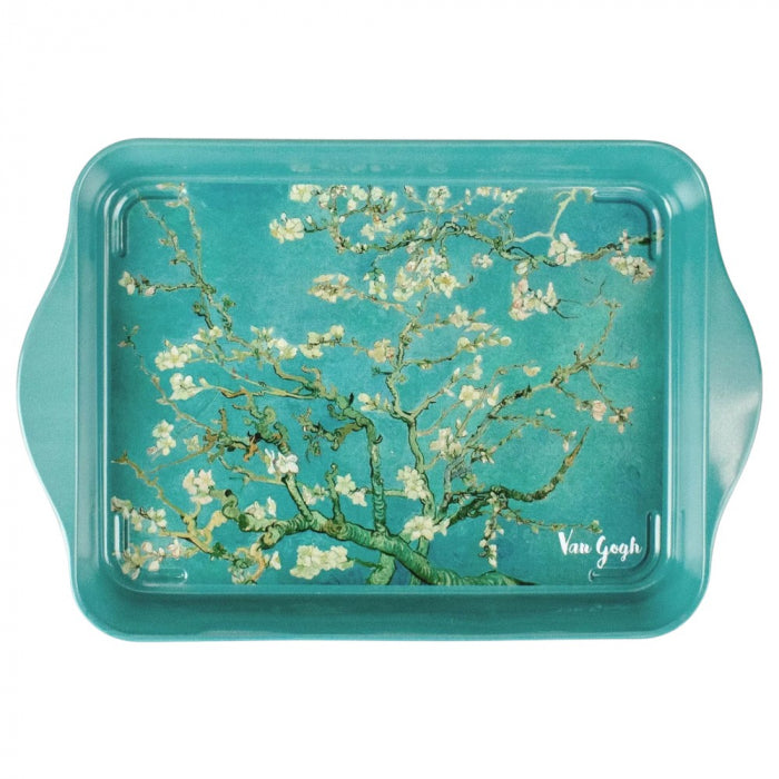 Vassoio in metallo Vincent Van Gogh Mandorlo in fiore 21x14 cm Enesco