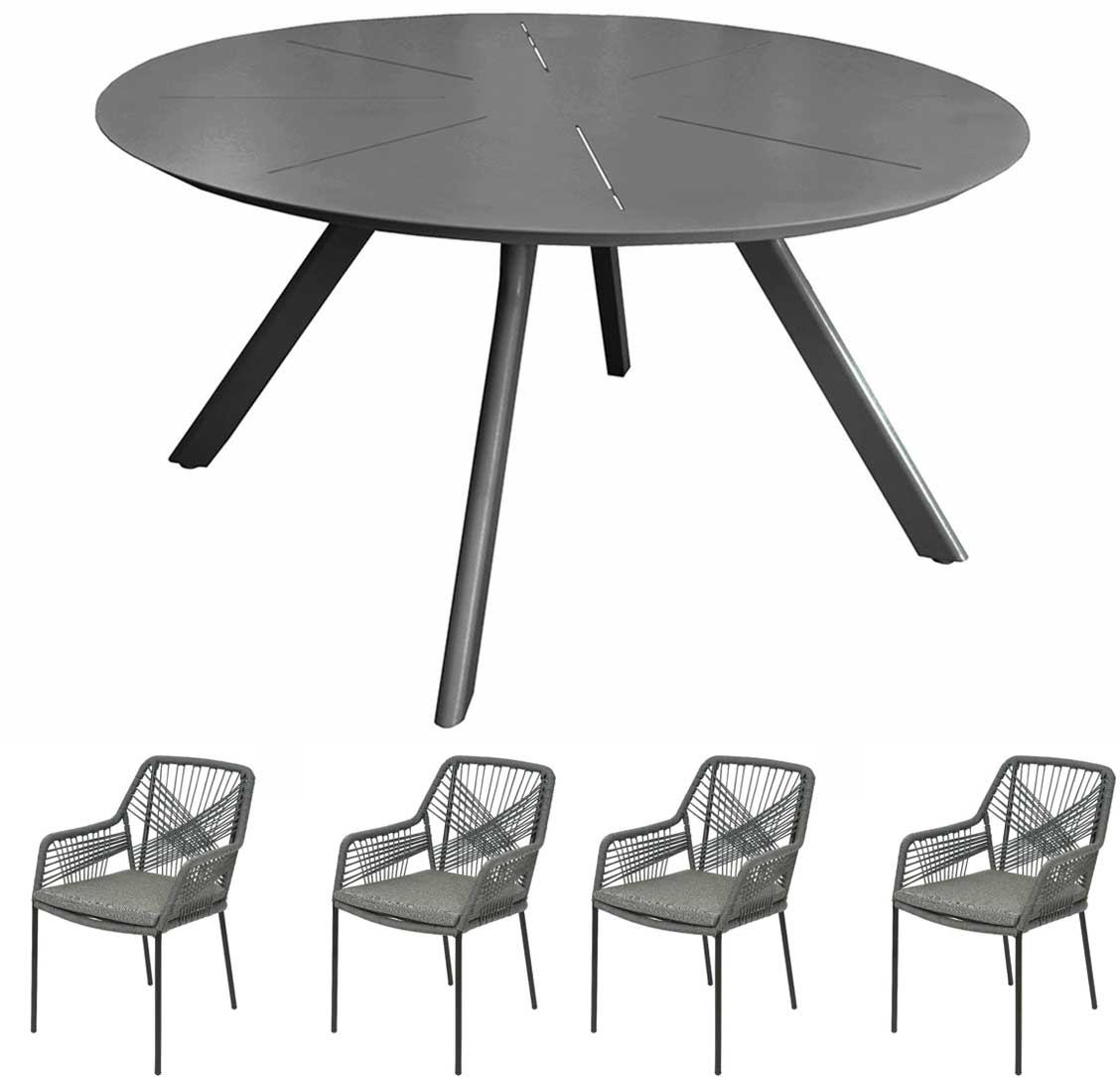 OFFERTA TAVOLO DIAM.150CM + 4 POLTRONE SIVIGLIA