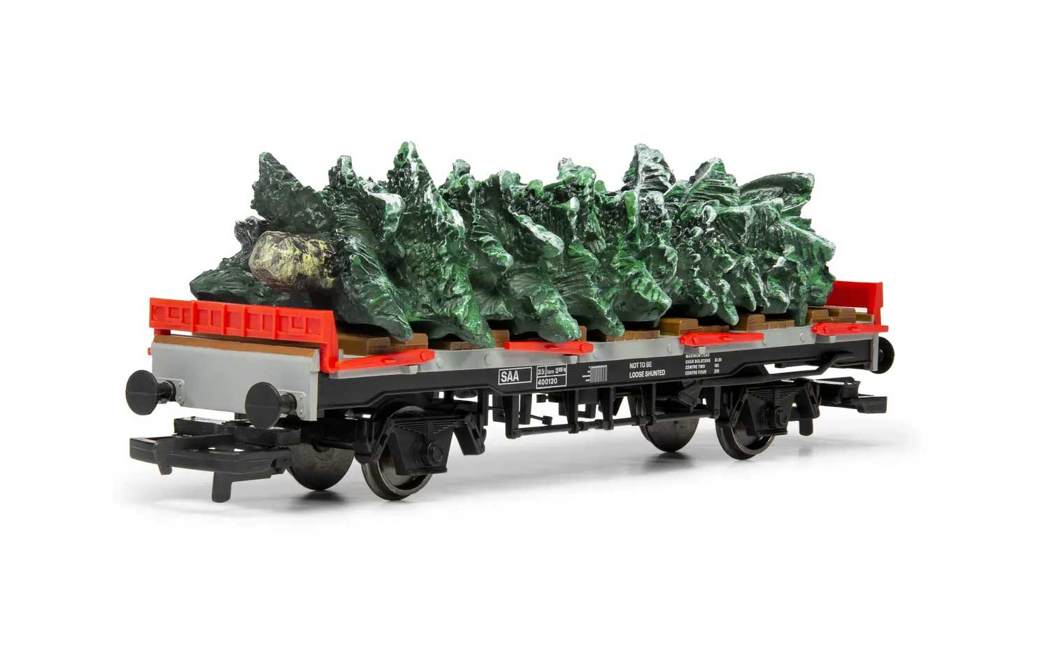 VAGONE CARRO MERCI CHE TRASPORTA ALBERI DI NATALE