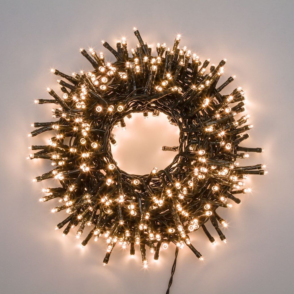 CATENA MINICLUSTER 4+60,5MT - D6 CM X 5 MM 3000 LED BIANCO CALDO