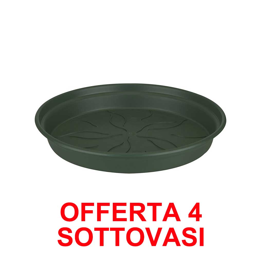 OFFERTA 4 SOTTOVASO GREEN BASICS SAUCER 22CM VERDE