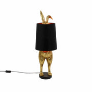 LAMPADA DA TAVOLO CONIGLIO 24X24X74CM ORO/NERO