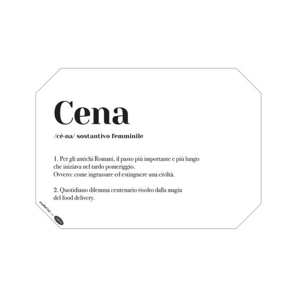 TOVAGLIETTA DIZIONARIO CENA 45X32 CM