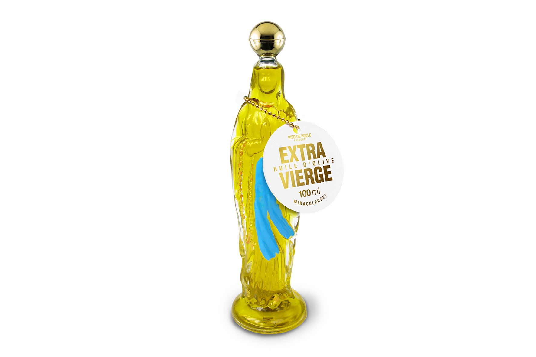 OLIERA A FORMA DI MADONNA CON OLIO EXTRA VERGINE D'OLIVA