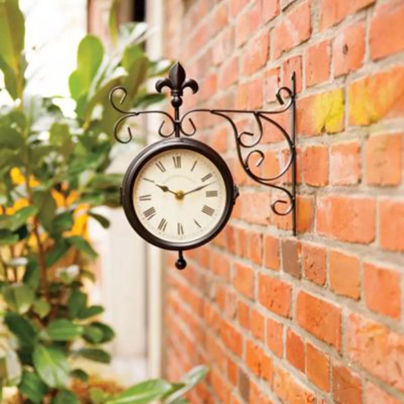 OROLOGIO DA PARETE BOUGLE FACE CON STAZIONE + TERMOMETRO