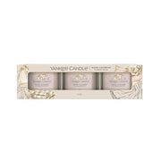 3 CANDELE PROFUMATE VOTIVE IN VETRO WARM CASHMERE