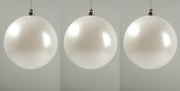 OFFERTA 3 PALLINE DI NATALE 14 CM BIANCO INVERNO