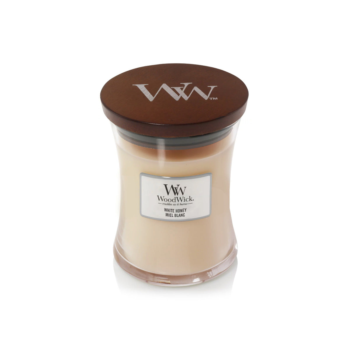 CANDELA CLESSIDRA MEDIA MEDIUM JAR WHITE HONEY